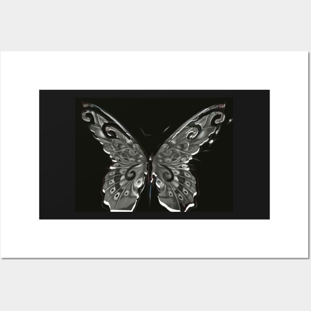 Mariposa Sin Color Wall Art by TriForceDesign